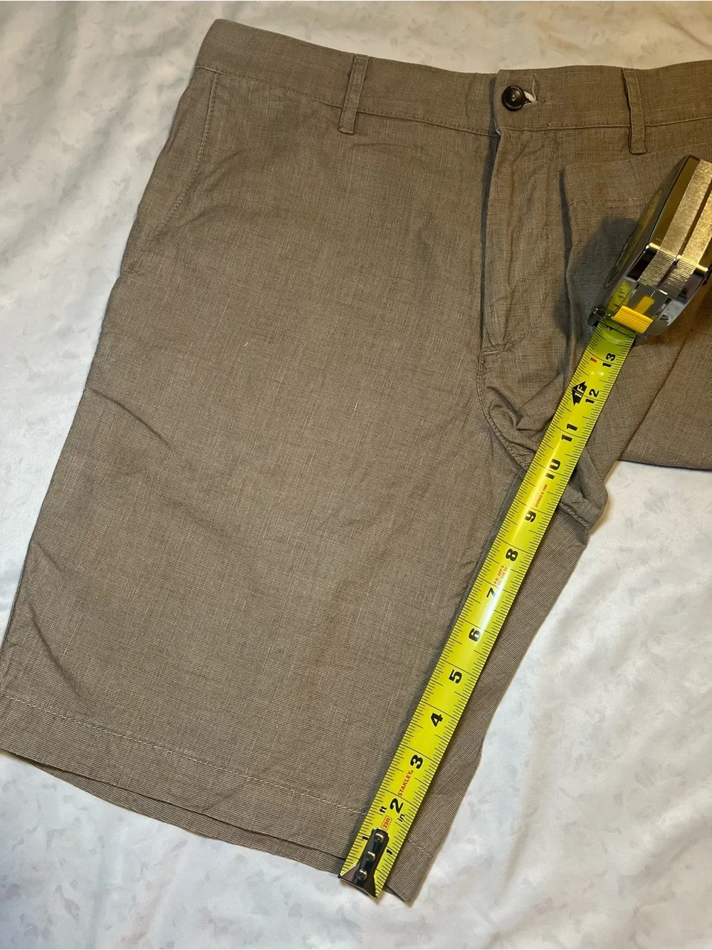 Apolis Men’s Linen Civilian Short,Linen Cotton Blend, Khaki Tan, Size 30